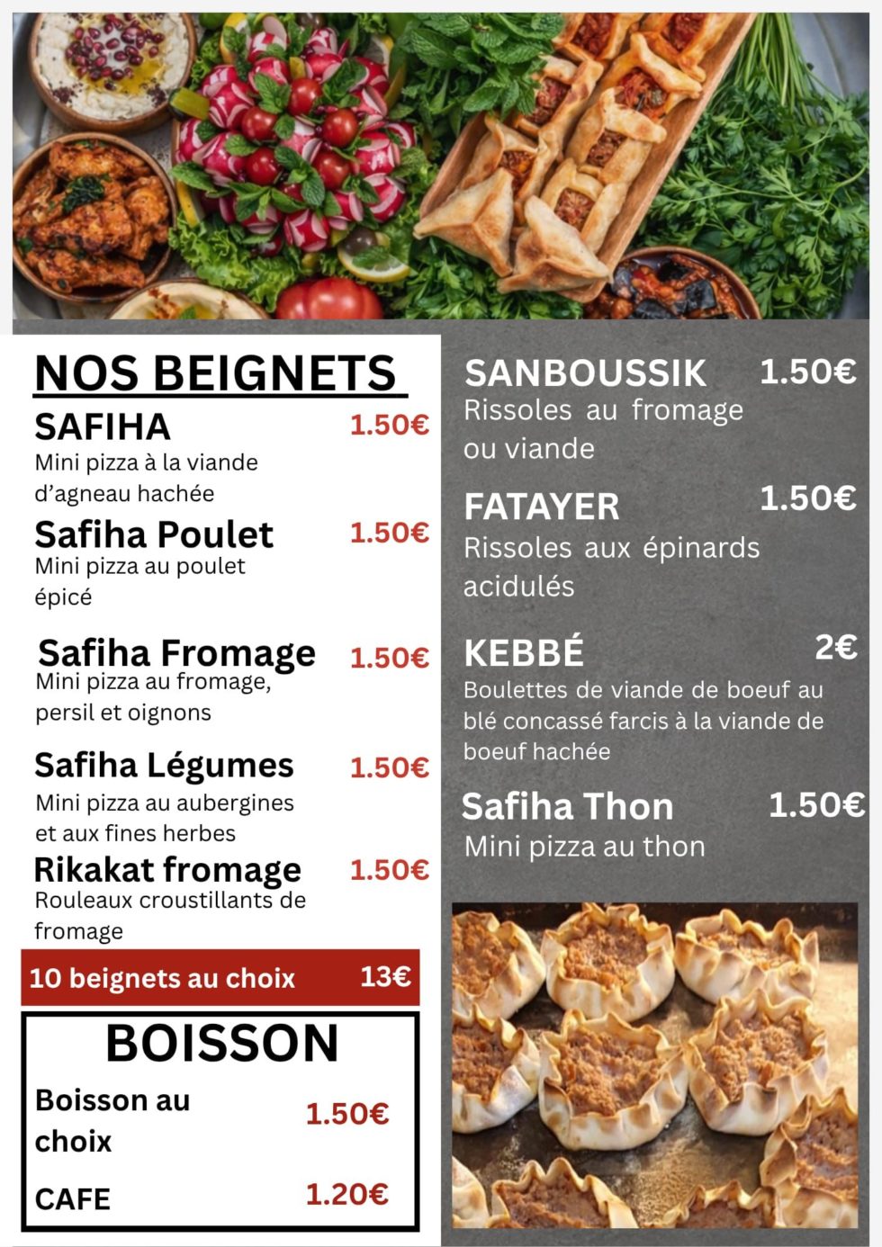 Rayeq Menu Menu | Restaurant Rayan
